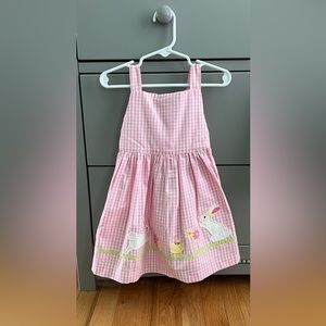 Gymboree Girls Embroidered Bunny Jumper, Pink Ribbon, 2T, New with Tags